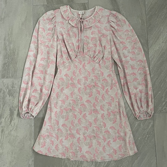 NWOT Aritzia Wilfred 100% Silk Mini Dress - Picture 1 of 11